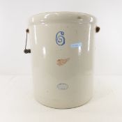 6 Gallon Red Wing Potteries Crock with Handles