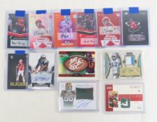 12 NFL Football, Rookie, Jersey & Signature Cards