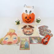 5 Vintage Halloween Masks, Postcards & More