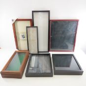 6 Wall Hanging Shadowboxes & 1 Table Top