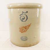 5 Gallon Red Wing Union Stoneware Crock