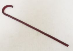 Antique Twisted Clear with a Red Core Glass Cane