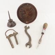 Antique Deere & Mansur Planter Lid & Other Tools