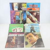 12 Vintage Johnny Cash 33 rpm Record Albums