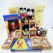 Disney Figures, Marionette, Mickey Mouse & more