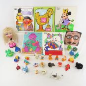 Plastic Wind-Up Toys, Playskool Puzzles & more
