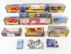 12 Corgi Die Cast Vehicles, Steiff Trailer & more