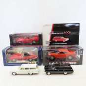 5 Die Cast Cars, Mustang, Challenger & more