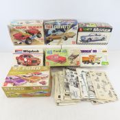 Vintage Models & Boxes, Various Instructions