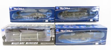 4 New Ray Helicopter Models1:60