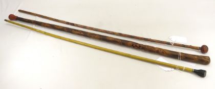3 Vintage Walking Sticks