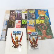 Heavy Metal Magazines, Mirror & VHS Tape