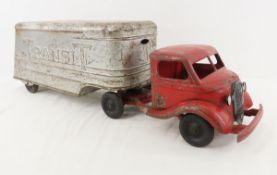 1930's Kingsbury Toys Pressed Steel Transit Truck