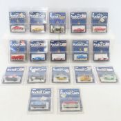 17 Tomy Pocket Cars 1974, 1986 Ford Lotus & more