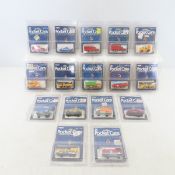 16 Tomy Pocket Cars 1974, 1986 Forklift & more