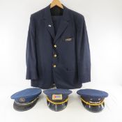 2 Railroad Brakeman & 1 Conductor Caps & Uniform