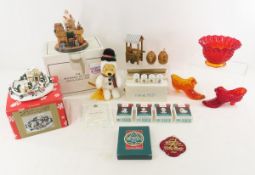 Christmas Decor, Santa, Fenton, Ornaments & more