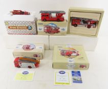4 Corgi Die Cast Fire Trucks, Limited & Numbered