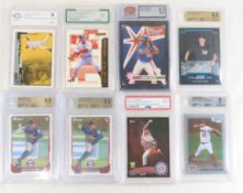 8 graded Baseball Cards 2000 - 2012
