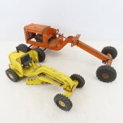 2 Vintage Road Graders, Structo & Tonka