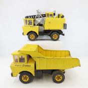 Mighty Tonka Metal Crane & Dump Truck