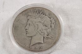 1922 S Peace Silver Dollar