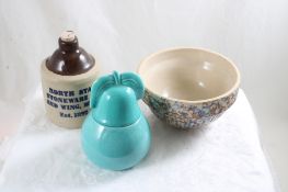Red Wing Bowl, Pear & 1992 RWCS North Star Jug