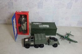 GI Joe Army General NRFB, Tonka Army Truck, with