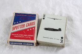WW2 Silhouette Airplane Spotter's Playing Cards