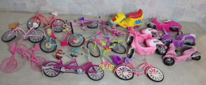 Vintage Barbie Motor Scooters & Bicycles