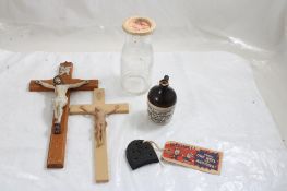 Mini Jug, St Mary's Hospital Bottle, Adv. Postcard