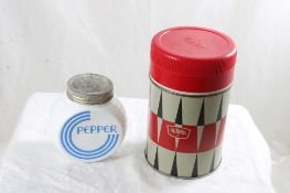 Wide Mouth Thermos & Anchor Hocking Pepper Shaker