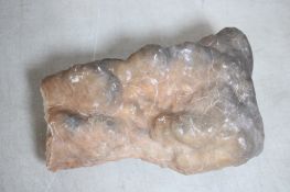 Large Calcite Stalagmite Orange & Grey 14 Pounds