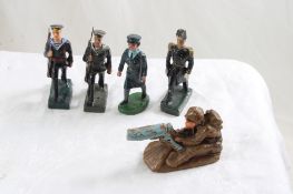 5 Durso & Other Composition Soldier Figures