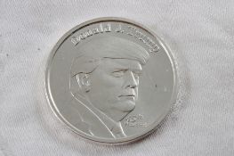 Donald Trump 45 1 Troy Oz. .999 Fine Silver Round