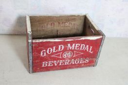 Gold Medal Beverages Co. Wood Crate Twin Cities
