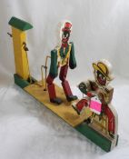 Antique Black Americana Wood Whirligig