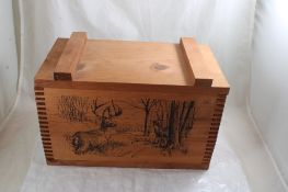 The Classic by Evans Wood Dovetail Deer Ammo Crate