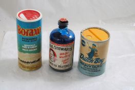 3 Vintage Household Cleaners -Boraxo, Dutch Boy