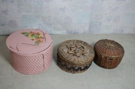3 Wicker & Weaved Sewing Baskets