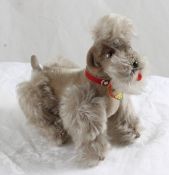 Steiff Snobby Gray Mohair Poodle w/Collar Tag