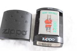 2008 Zippo Merry Christmas Santa Lighter NIB