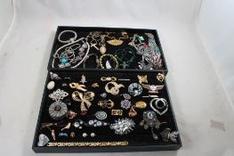 Vintage Costume Jewelry- trays not included