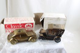2 Banthrico Advertising Figural Banks w/Keys