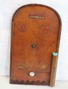 Vintage The Rambler Wooden Marbles Pinball Game