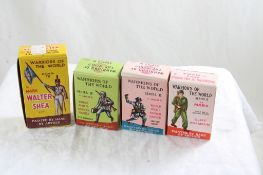 4 Marx Warriors of the World in Original Boxes