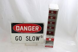 Danger Metal Sign, Winchester Cigars Store Display