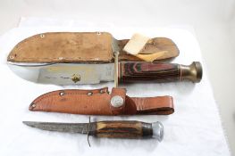 2 Fixed Blade Knives PIC Germany, Frost Cutlery
