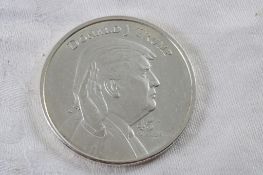 Donald Trump 45 1 Troy Oz. .999 Fine Silver Round