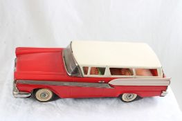 1959 Ford Fairlane 500 Tin Friction Car Works